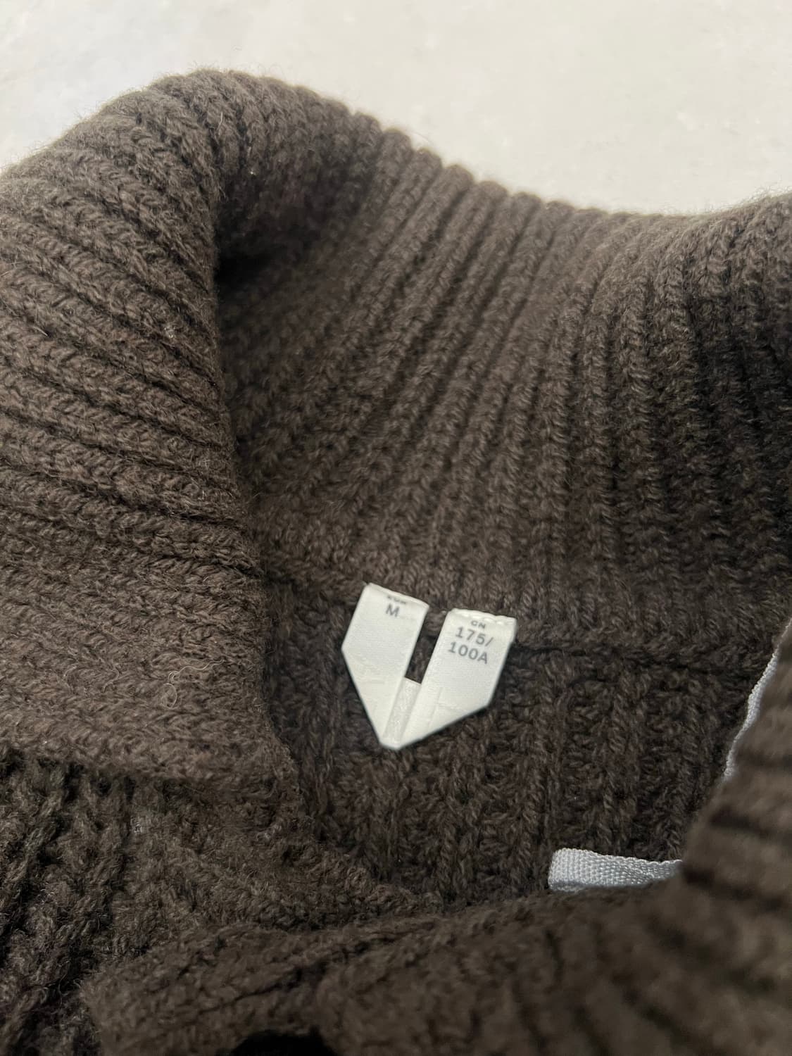 아르켓 헤비 울 니트 스웨터 카키브라운 M 상품이미지4