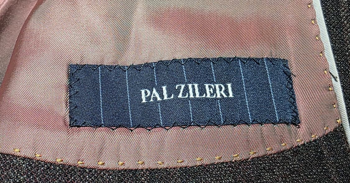 명품 팔 질레리(Pal Zileri) 100% 울 체크 블레이저 자켓 상품이미지7