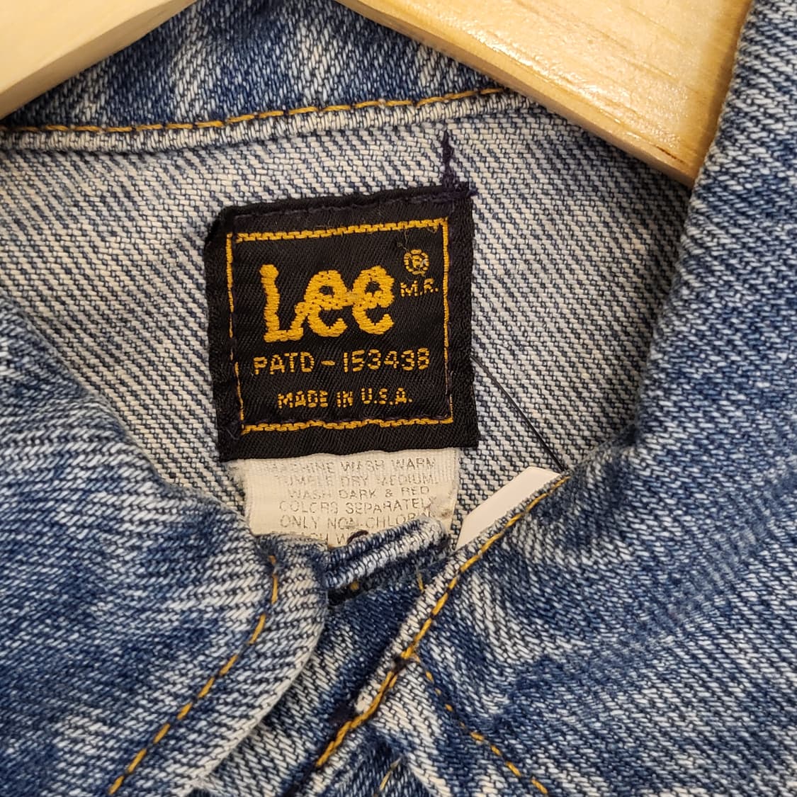 90s Made in USA 미국빈티지 리 Lee 데님자켓 청자켓 상품이미지5