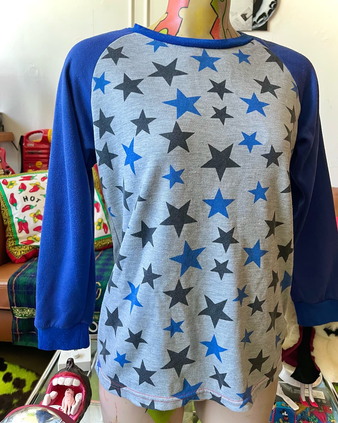 Japanese Vintage Raglan Star Long-Sleeve 상품이미지2