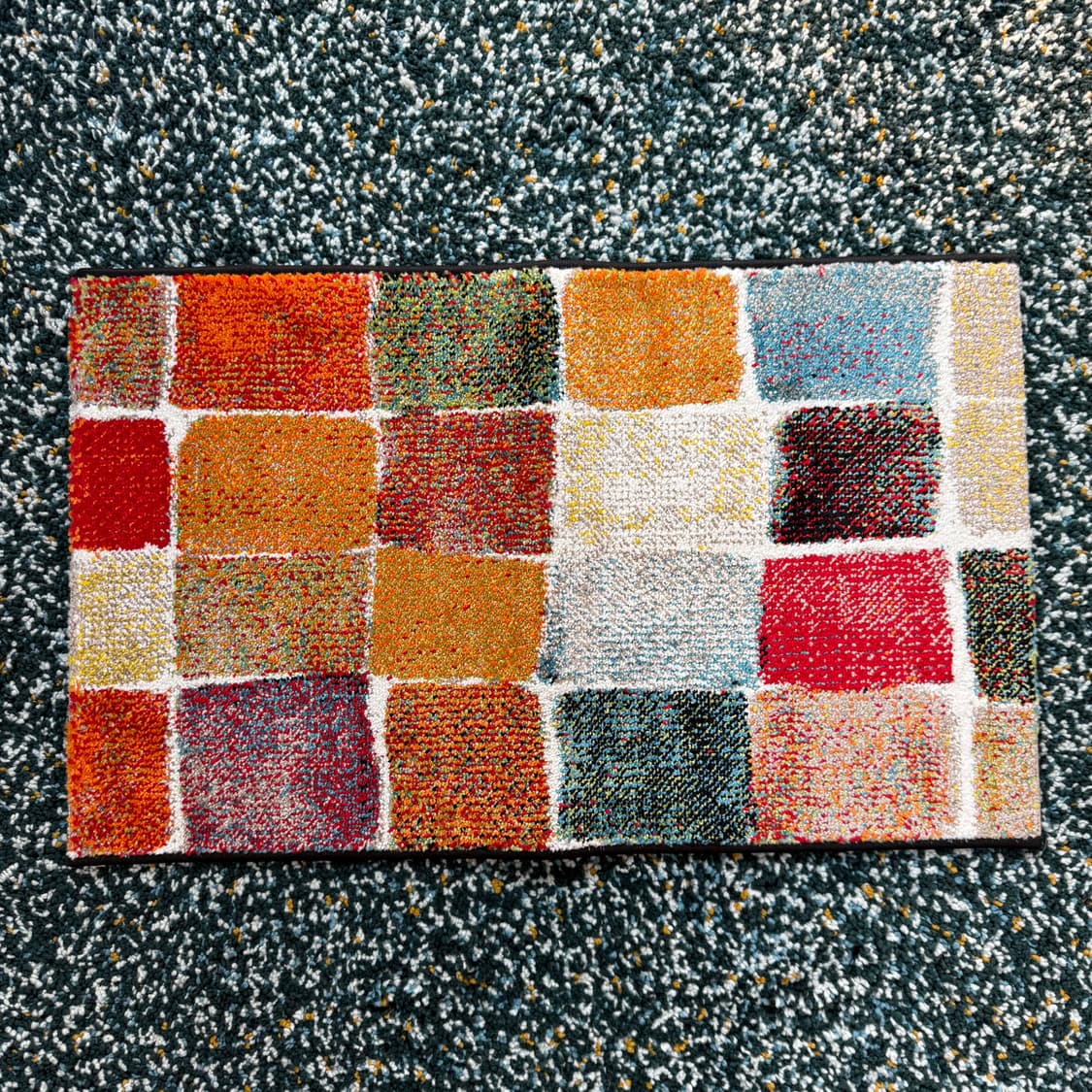컬러 패치워크 체크 러그 상품이미지4