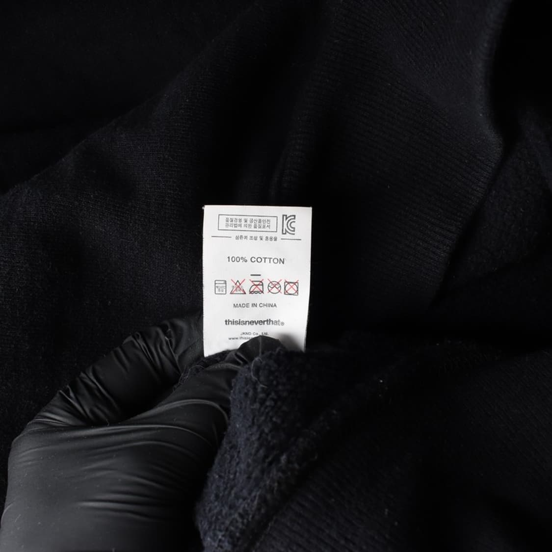 디스이즈네버댓 블랙 백로고 맨투맨 XL 상품이미지6