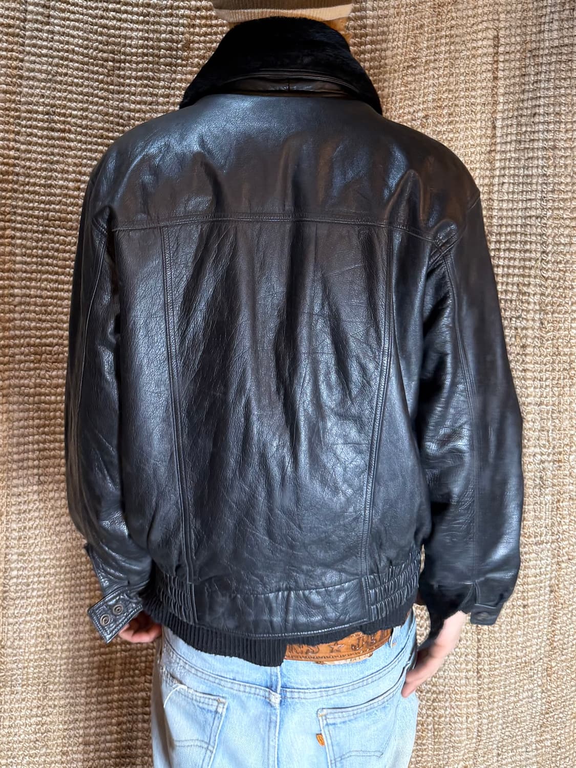 빈티지 양가죽 레더자켓 상품이미지5