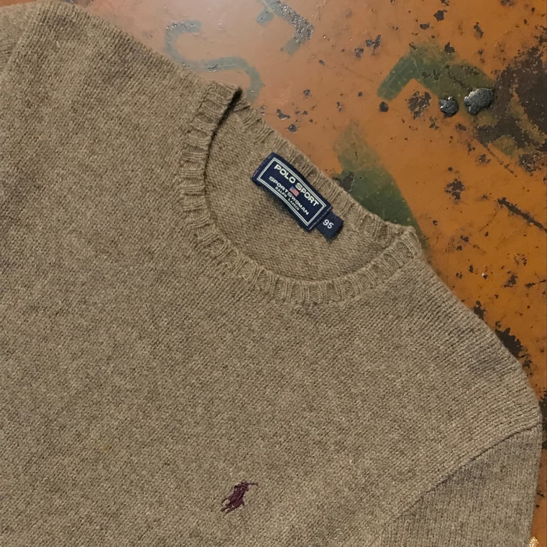 폴로랄프로렌 브라운 울 니트 여성 44 55 사이즈 상품이미지3