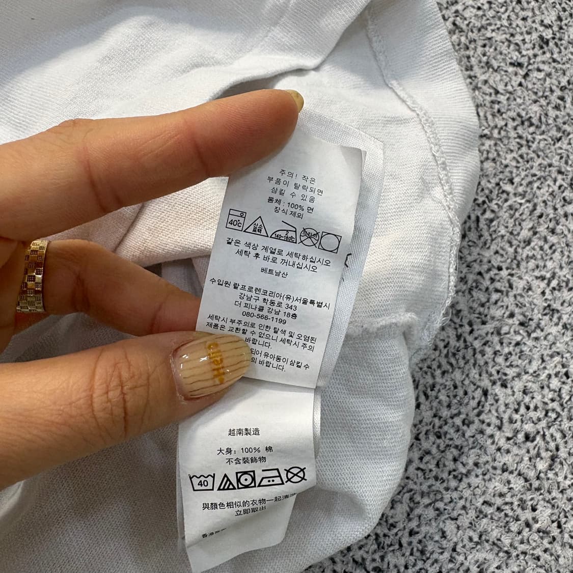 100 폴로 랄프로렌 남성 반팔 티셔츠 0409J 상품이미지4