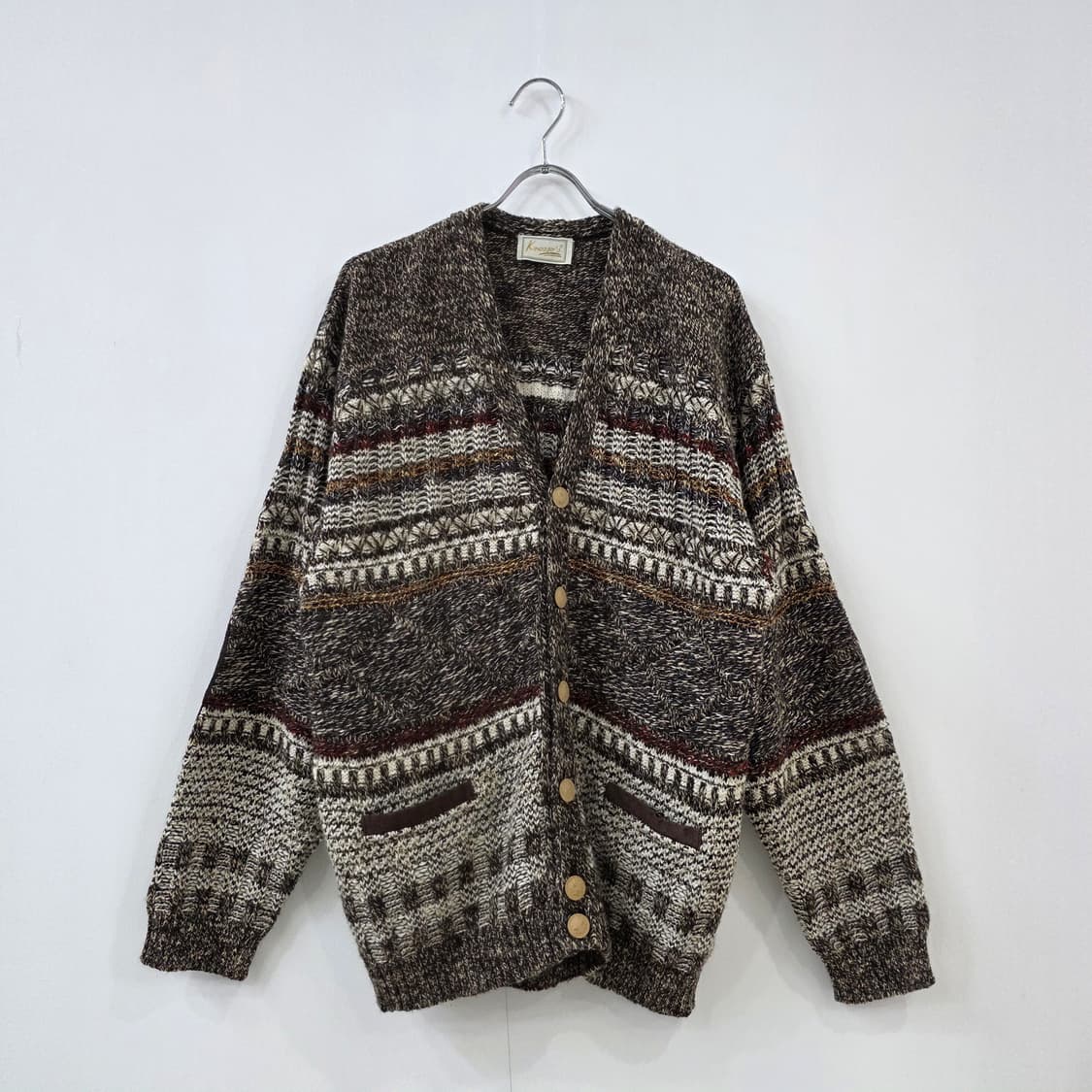 90년대 이탈리아산 패턴 니트 빈티지 가디건 상품이미지1