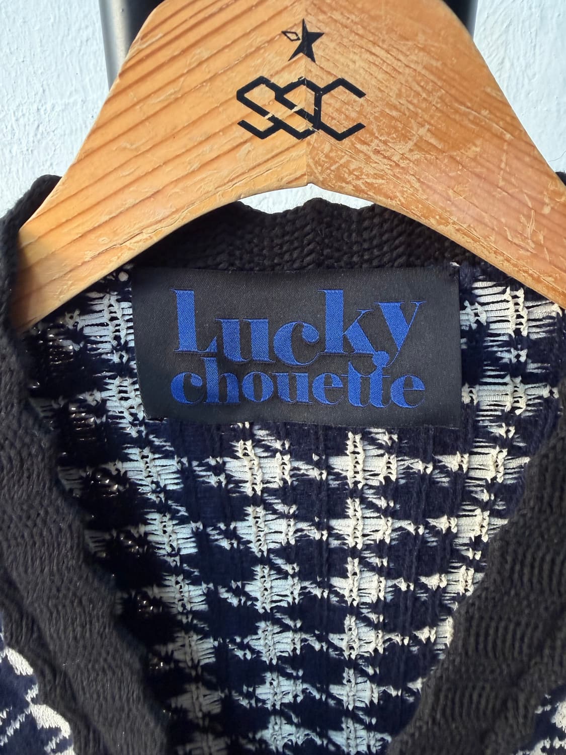 정품) 럭키슈에뜨 21ss 하운드체크 가디건 F 상품이미지7