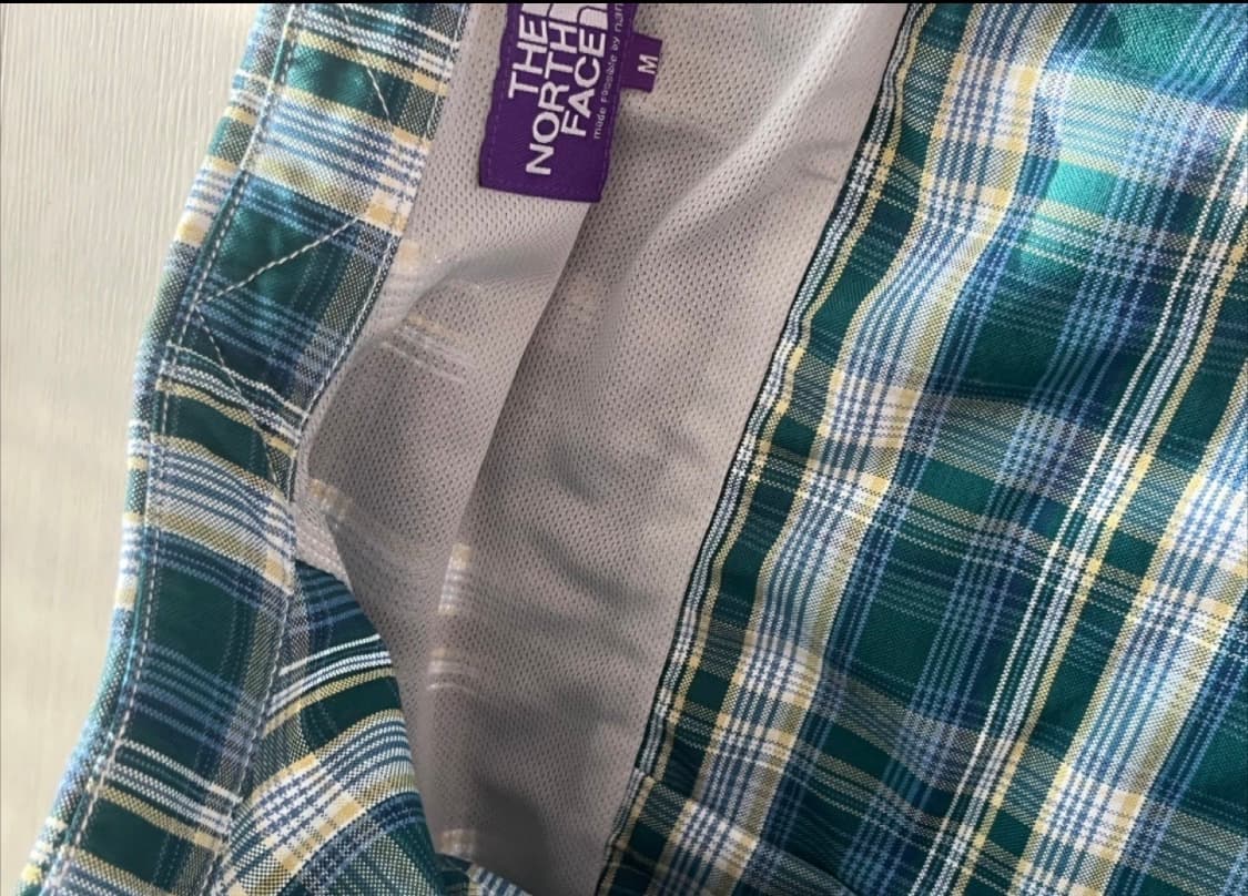 노스페이스 퍼플라벨 체크 셔츠 M 상품이미지5