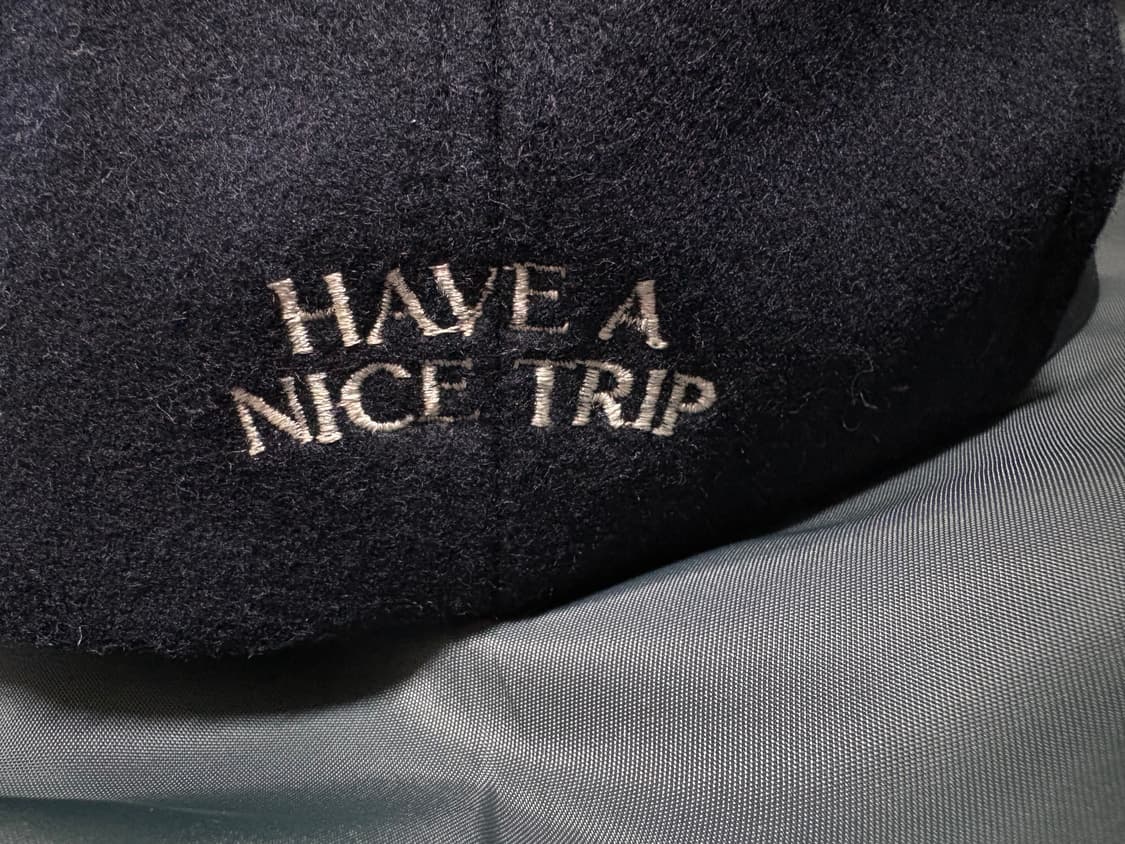 헬로선라이즈 H 로고 울 볼캡 (다크 네이비) 상품이미지3