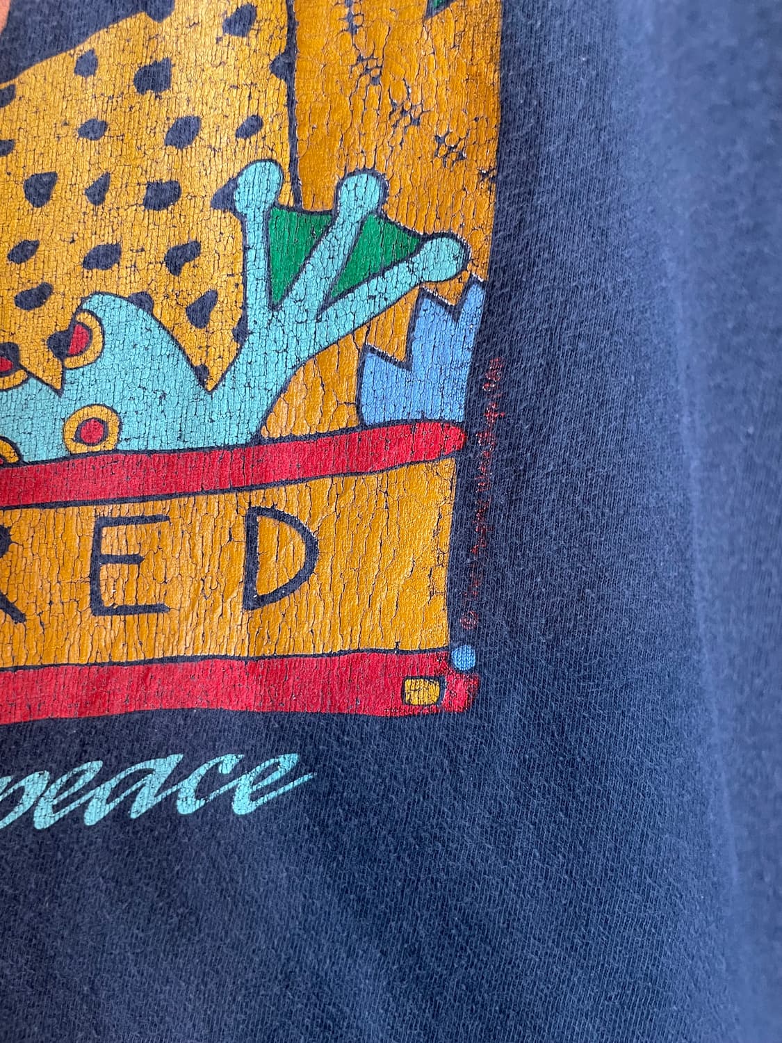 1990s Vintage Greenpeace Graphic T-Shirt 상품이미지3