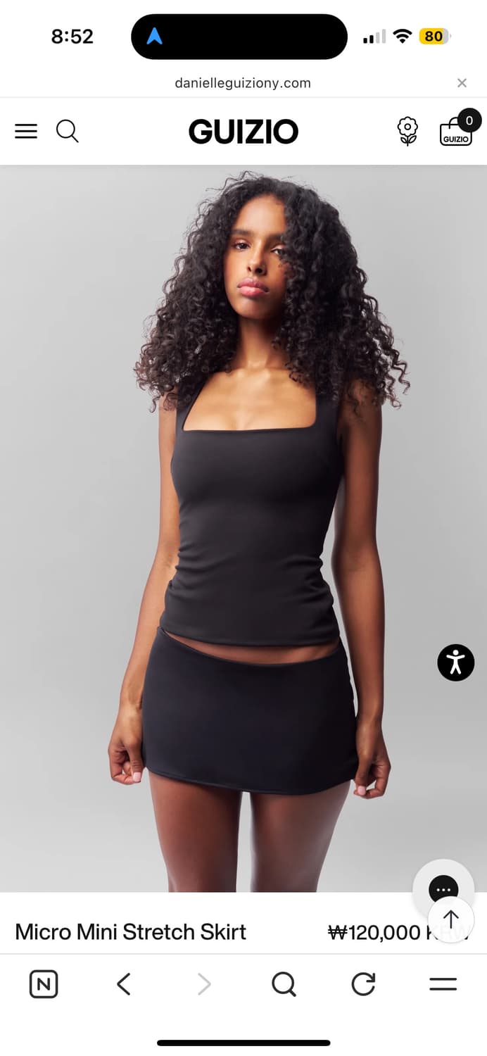 Danielle Guizo micro skirt xs 상품이미지1