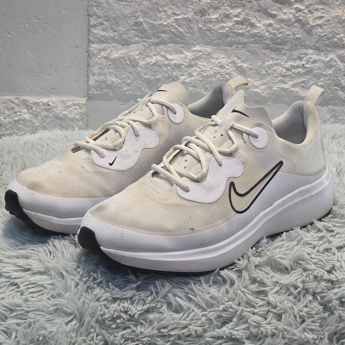 2q-18:나이키 아이콘 클래시 화이트 러닝 스니커즈 (250mm) 상품이미지1