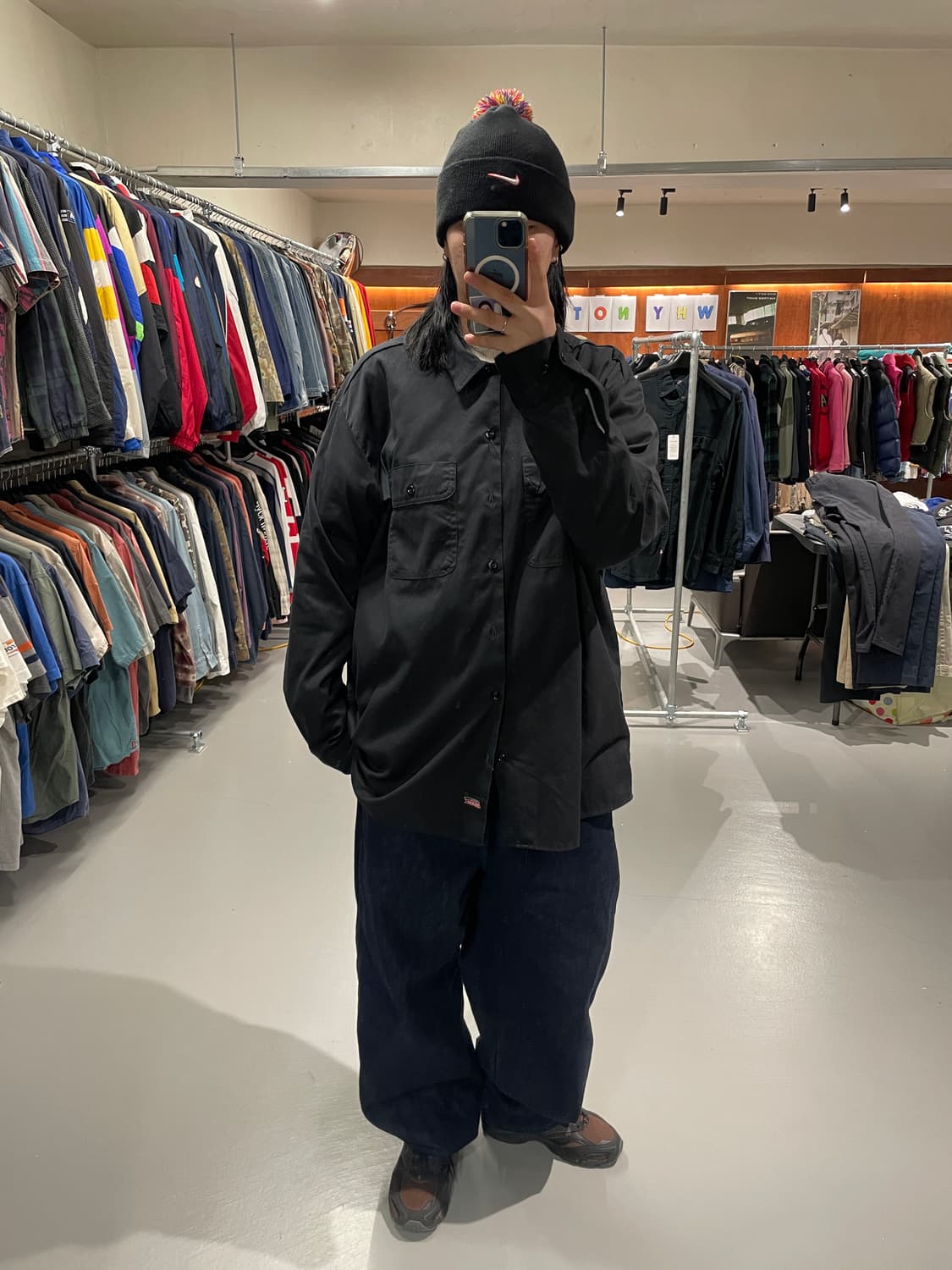 디키즈 워크 셔츠(블랙)   상품이미지3