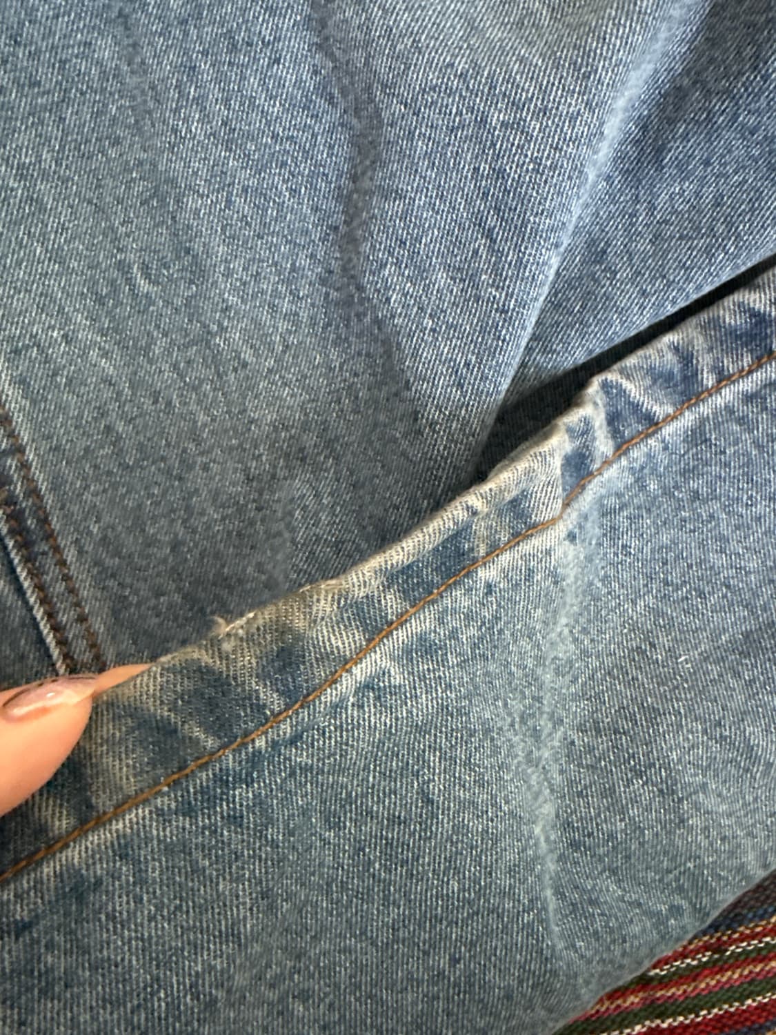 제니착용 ERA woman wide fit denim pants s 상품이미지6