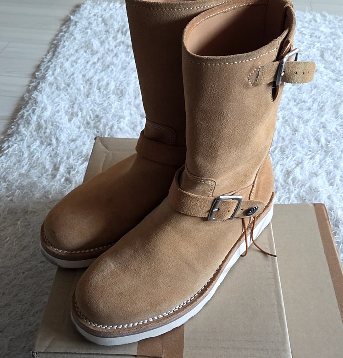 (290-295mm) 컬러콜라 플라워 코인 부츠 엔지니어 부츠 상품이미지2