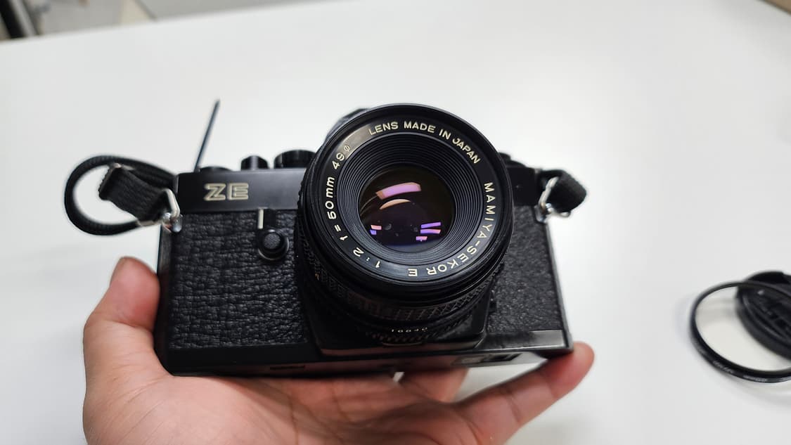 작례 최고급형 Z의 시작 마미야 ze + 1:2 50mm 필름카메라 빈티 상품이미지7