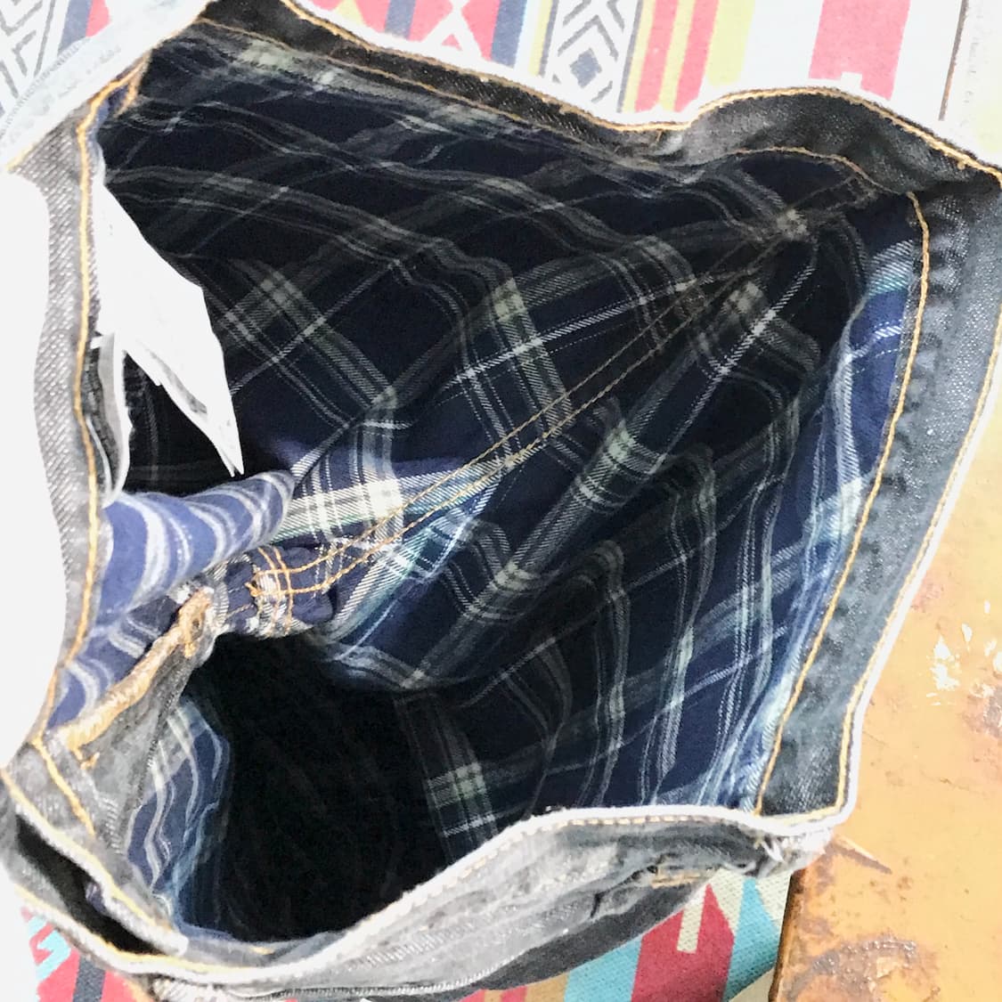 리바이스 505 흑청 데님 팬츠 허리 30  상품이미지5