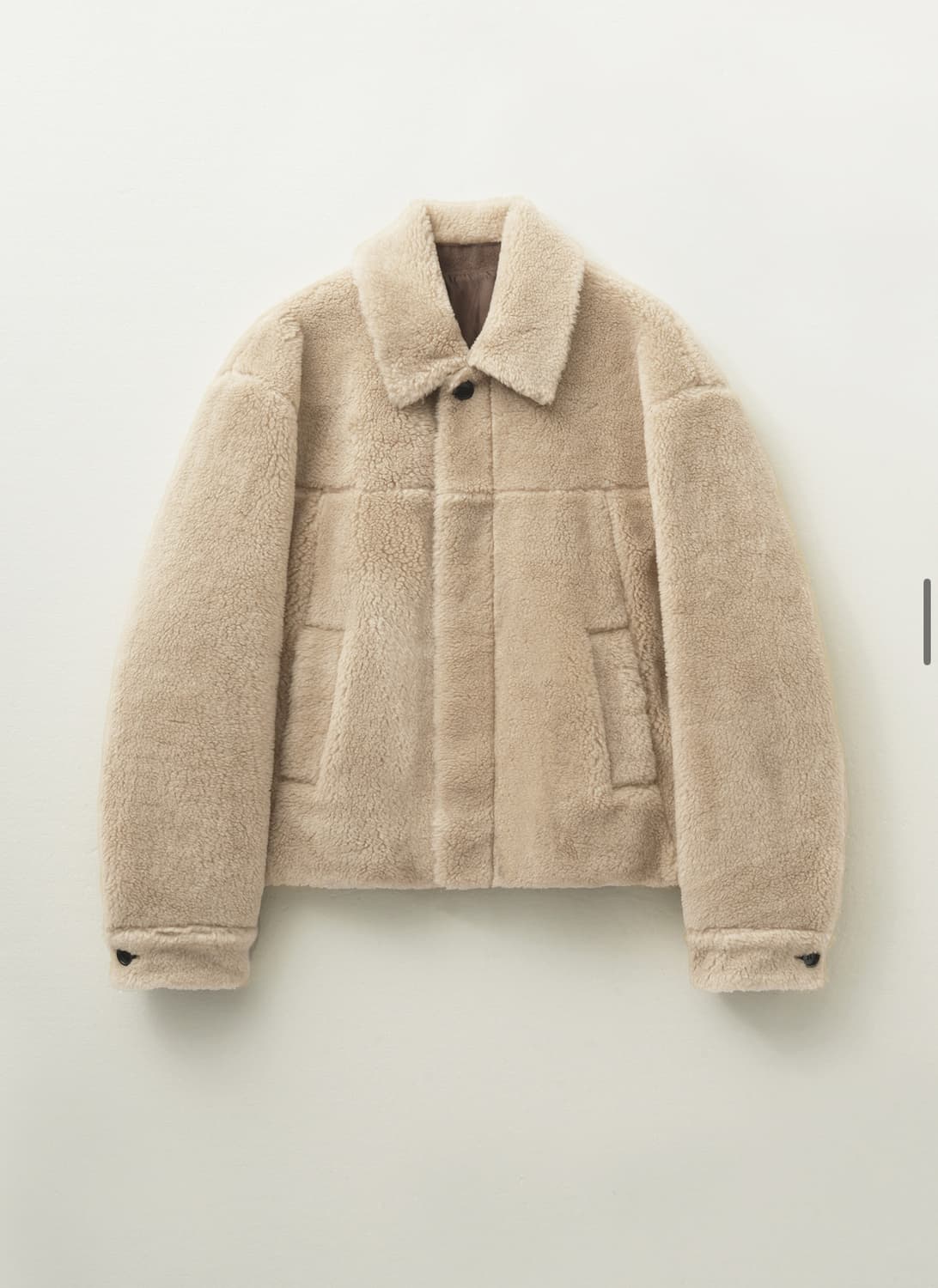 엘무드 안데스 울 시어링 자켓 알파카 베이지 상품이미지1
