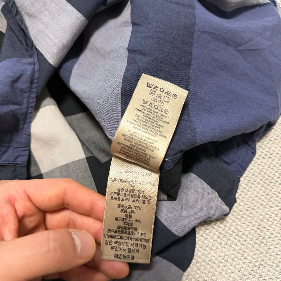 버버리 빈티지 체크 셔츠 상품이미지5