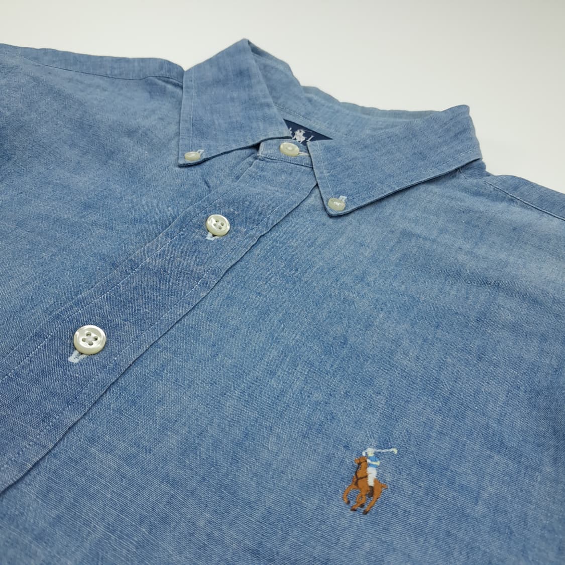 CN843 L 폴로 랄프로렌 샴브레이 긴팔 셔츠 남방 상품이미지5
