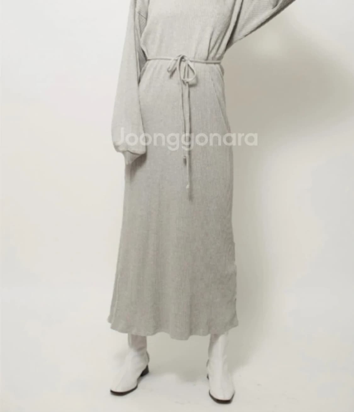 수제가죽 하프 부츠 화이트 245 상품이미지5