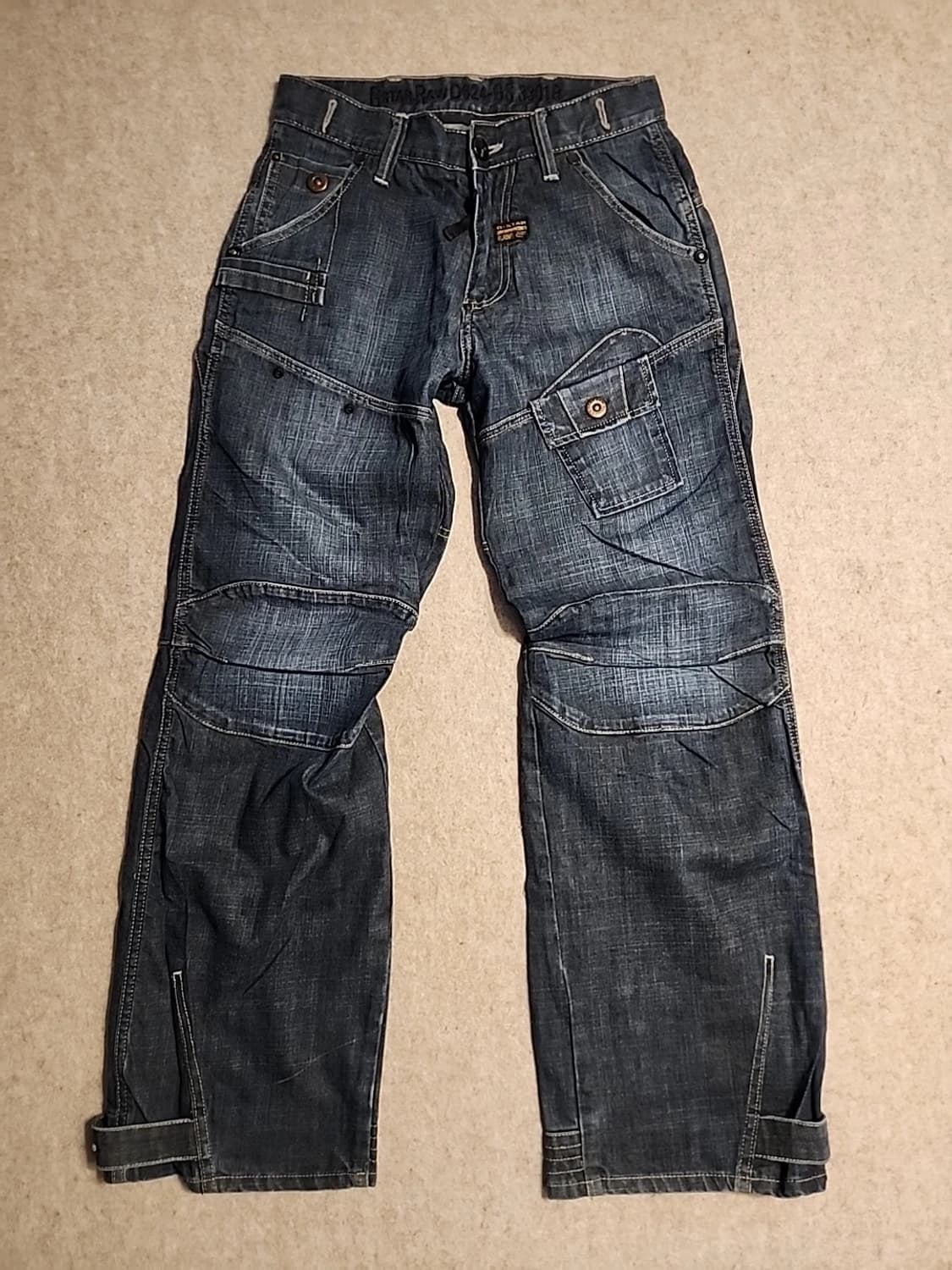 지스타 로우 빈티지 라프 엘우드 루즈 카고 데님 팬츠 상품이미지4