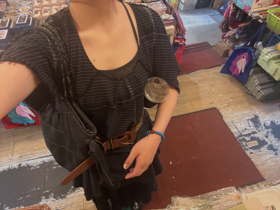 Vintage leather belt 상품이미지3