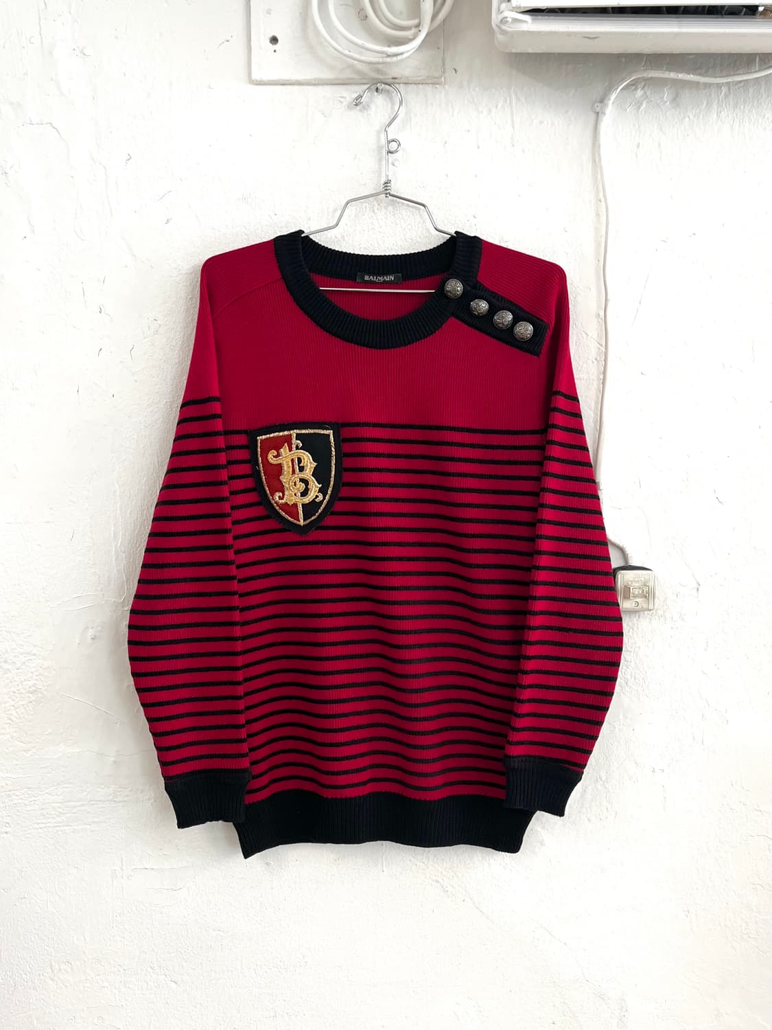 발망 2015FW 올리비에 루스테인 와펜 패치 니트 상품이미지1