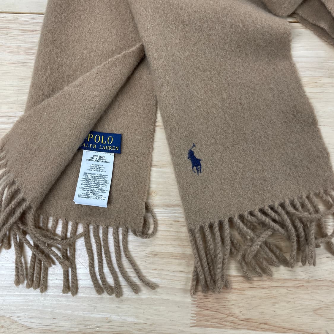 폴로 랄프로렌 베이지 머플러 상품이미지2