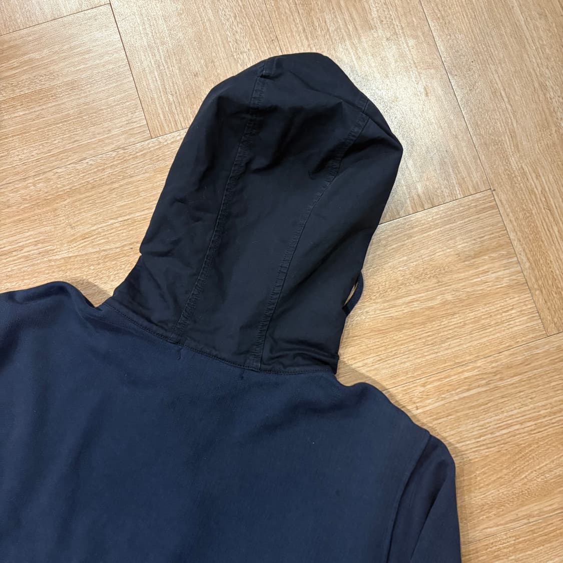 00s 스톤아일랜드 후드 하이라이트 네이비 코튼 집업 상품이미지7