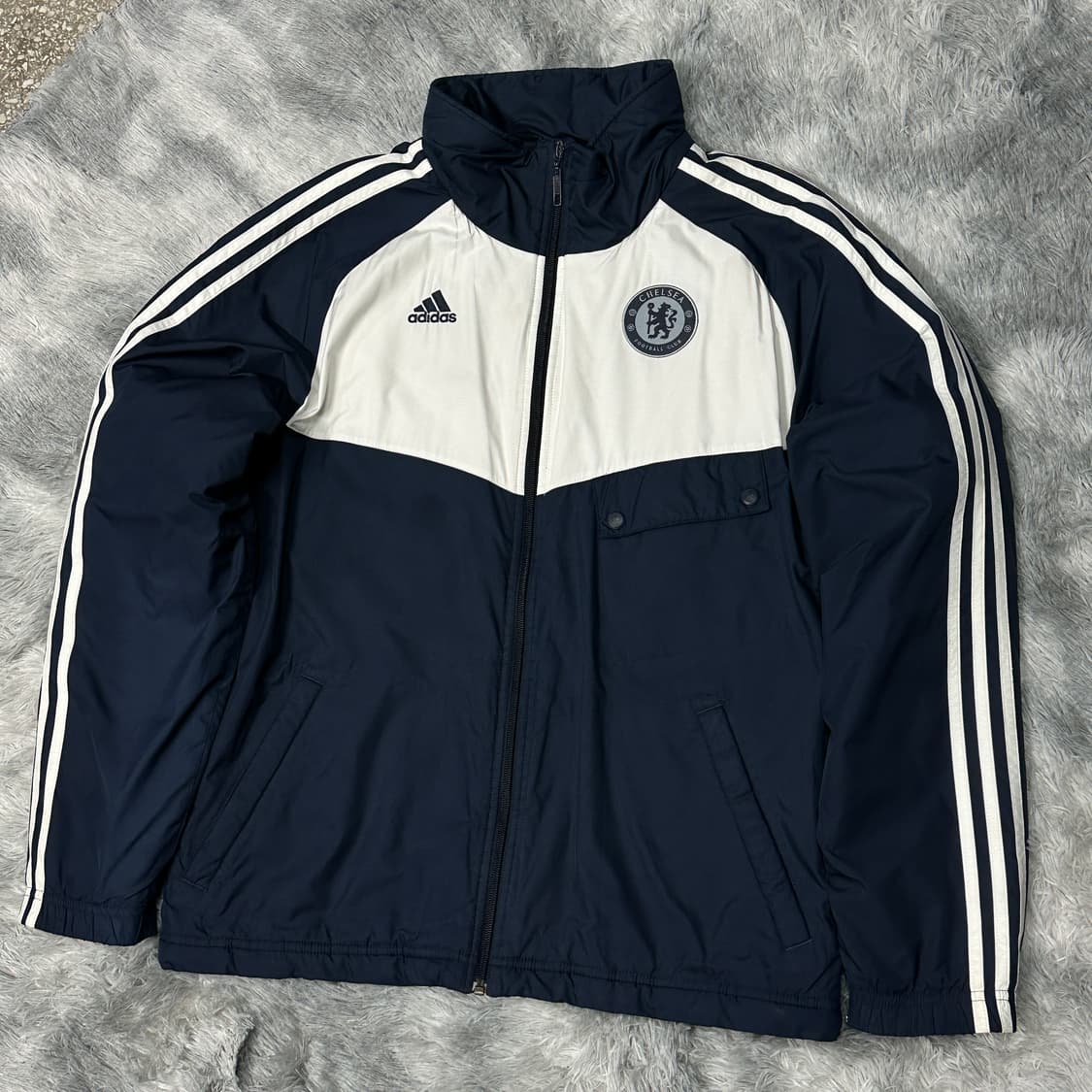 아디다스 첼시 네이비 화이트 점퍼 m 상품이미지1
