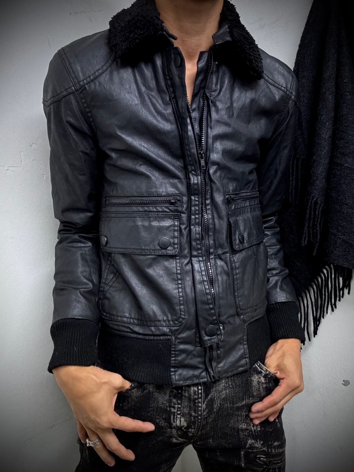 Opium Fur Trimming Gimmick Padded Jacket 상품이미지7