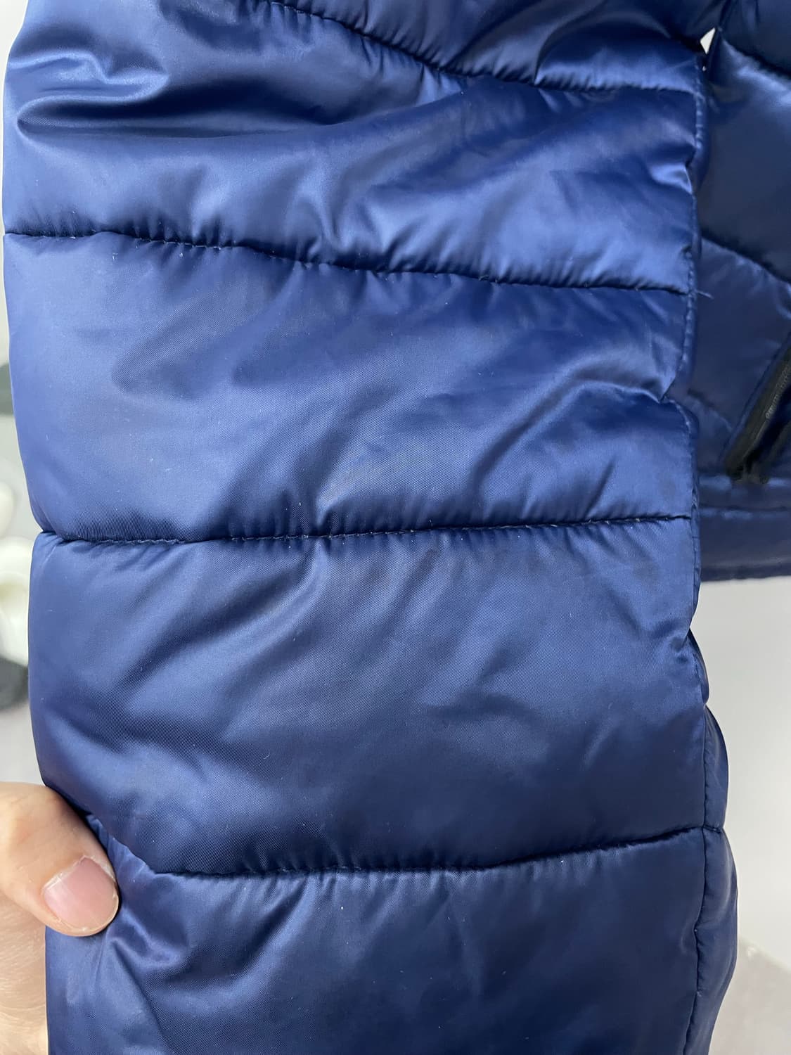 라코스테 블루 로고패치 구스다운 패딩 H1038 상품이미지8