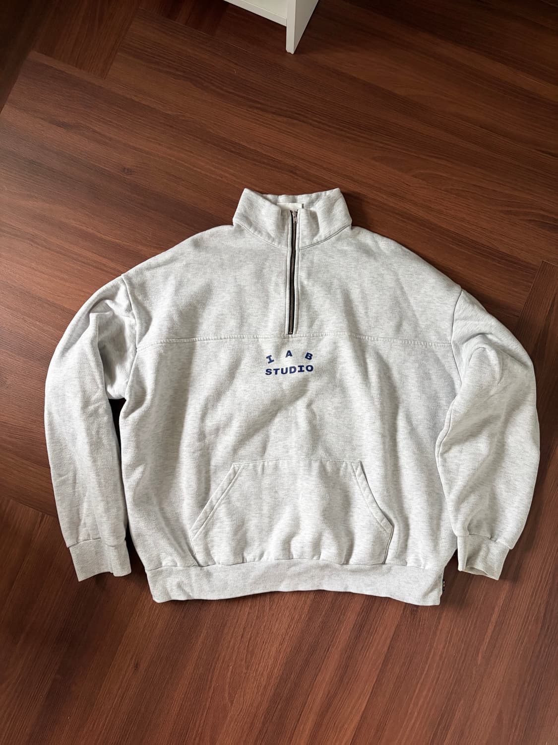 아이앱 하프 집 풀오버 라이트 그레이 L 상품이미지1