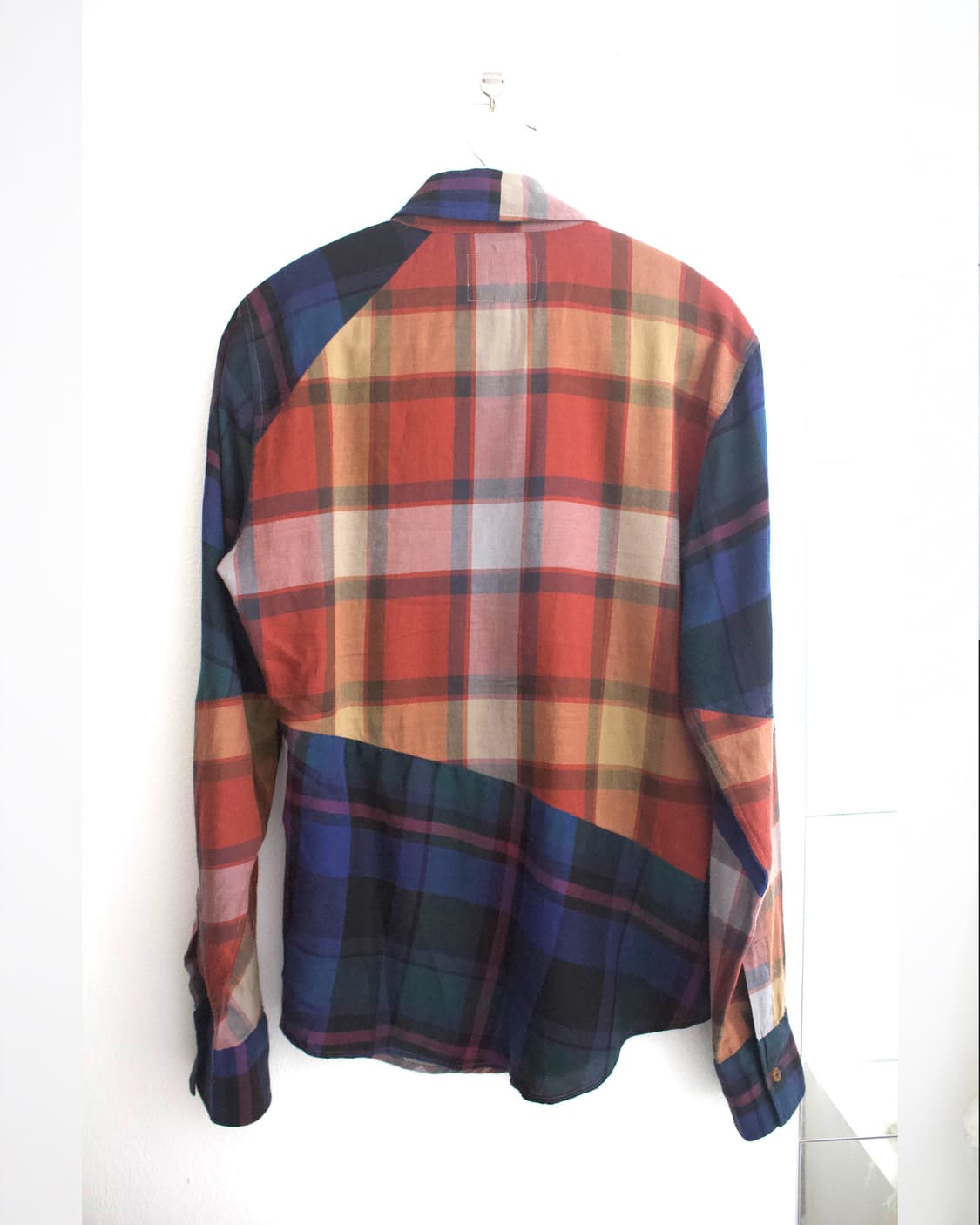 oblique pattern check shirt 상품이미지2