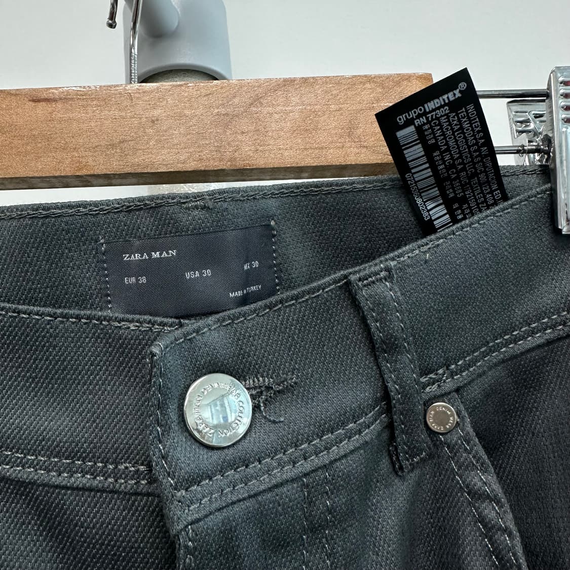 자라 그레이 코팅진 새상품 상품이미지6