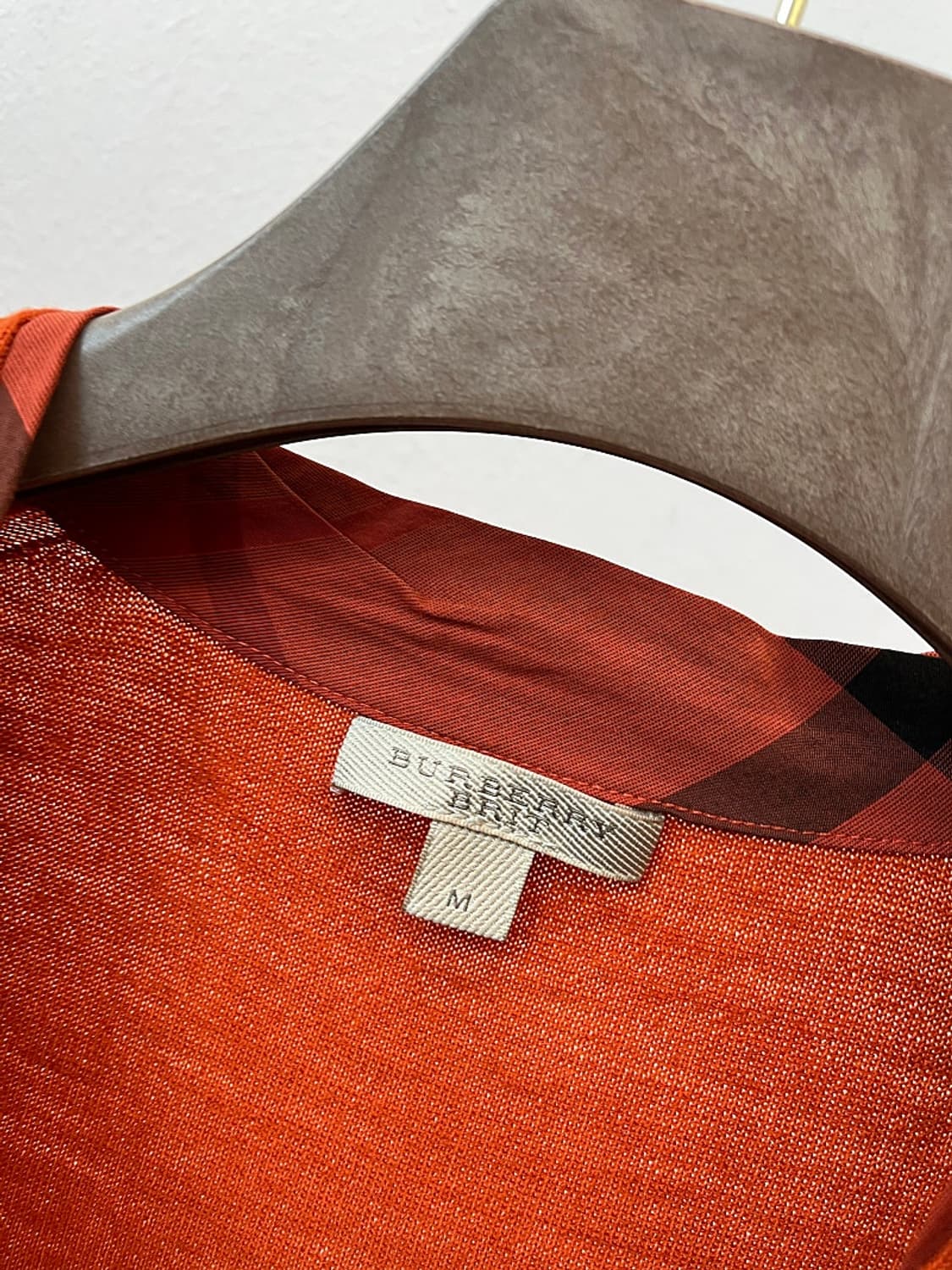 여) 버버리 체크 배색 울가디건  상품이미지3