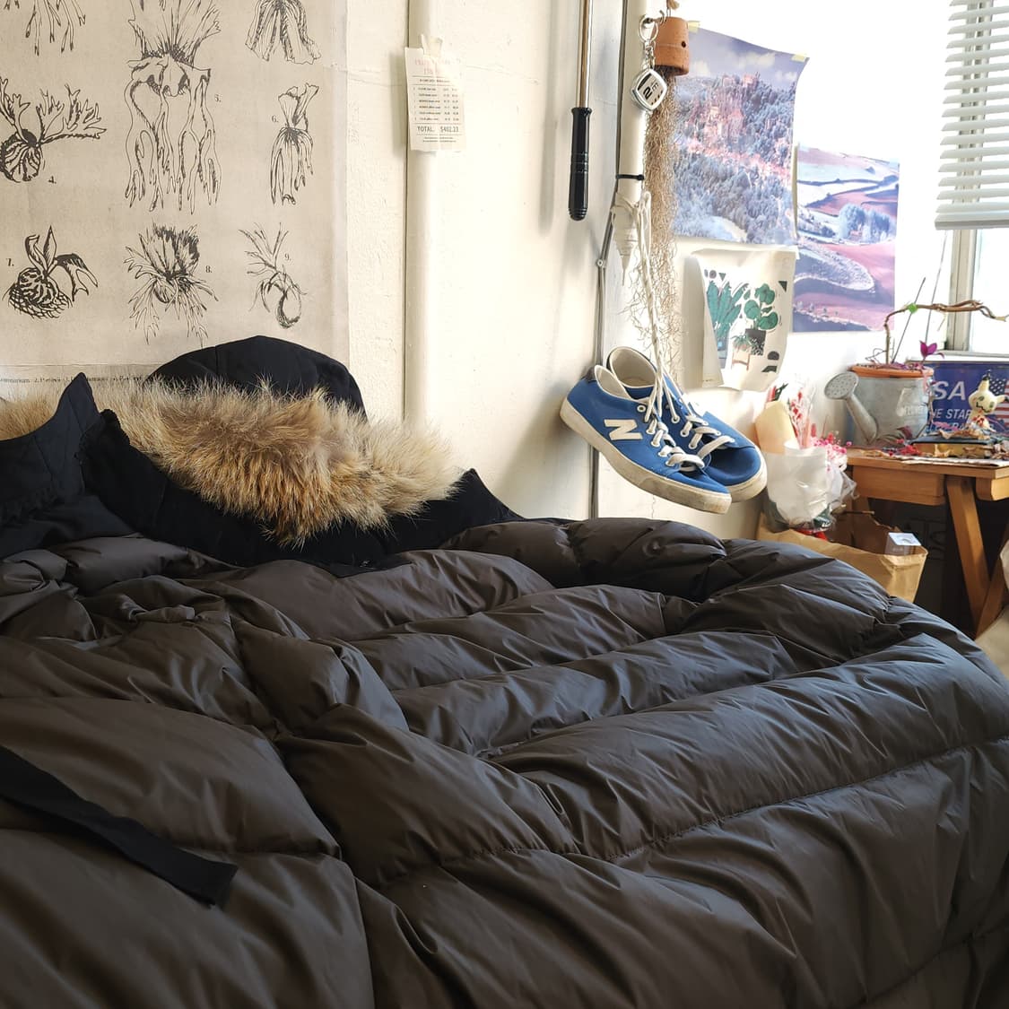 이스트로그 ecw 구스다운 파카 블랙 헤비다운 파카 코요테퍼 M 상품이미지6