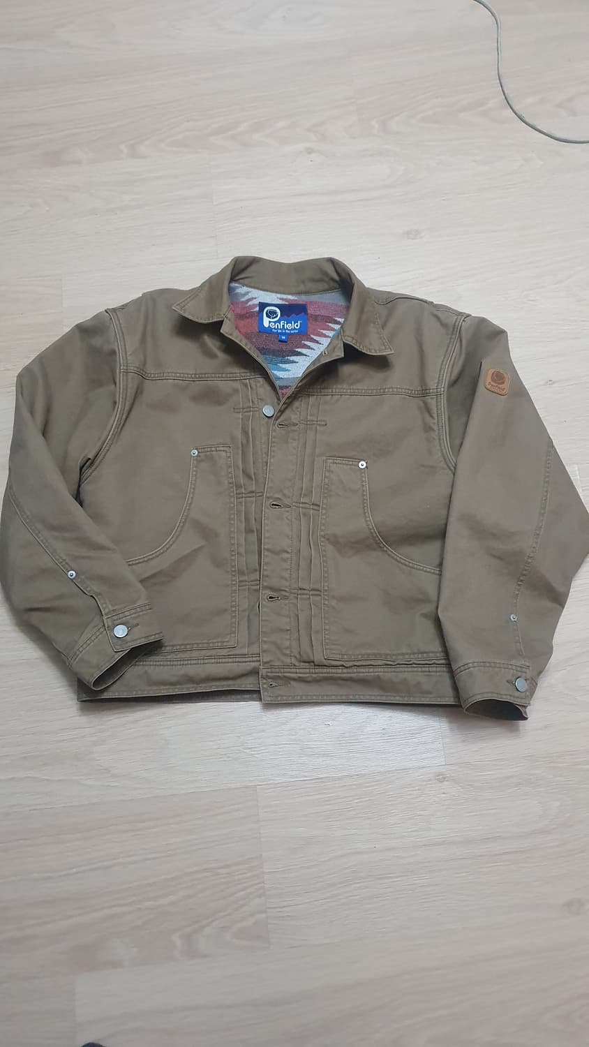 펜필드 브라운 코튼 워크 자켓 M 상태 굿 상품이미지1