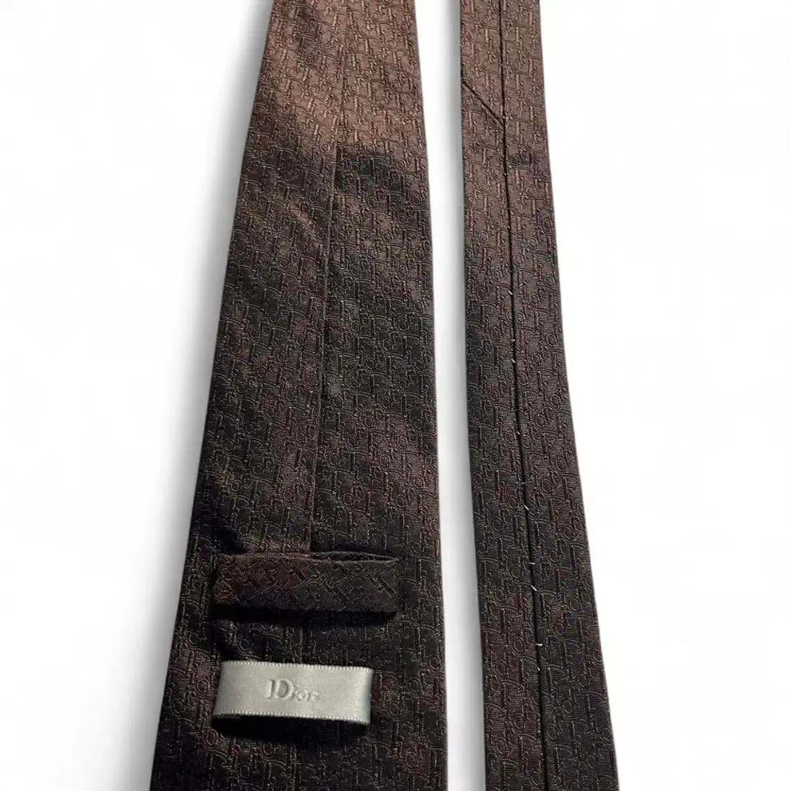 디올옴므 오블리크 자카드 패턴 실크 넥타이 상품이미지4