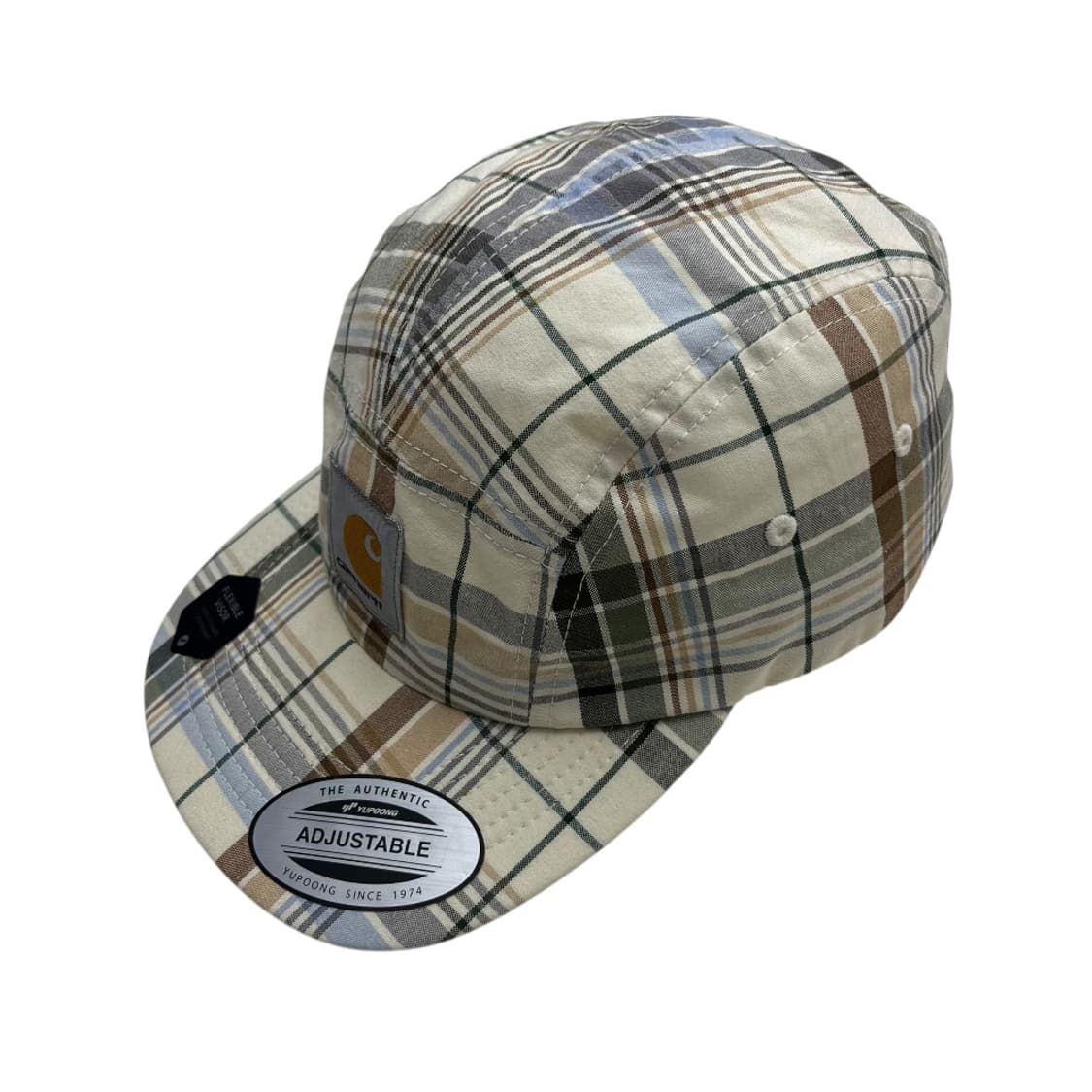 칼하트 아이보리 베이지체크 스냅백 상품이미지5