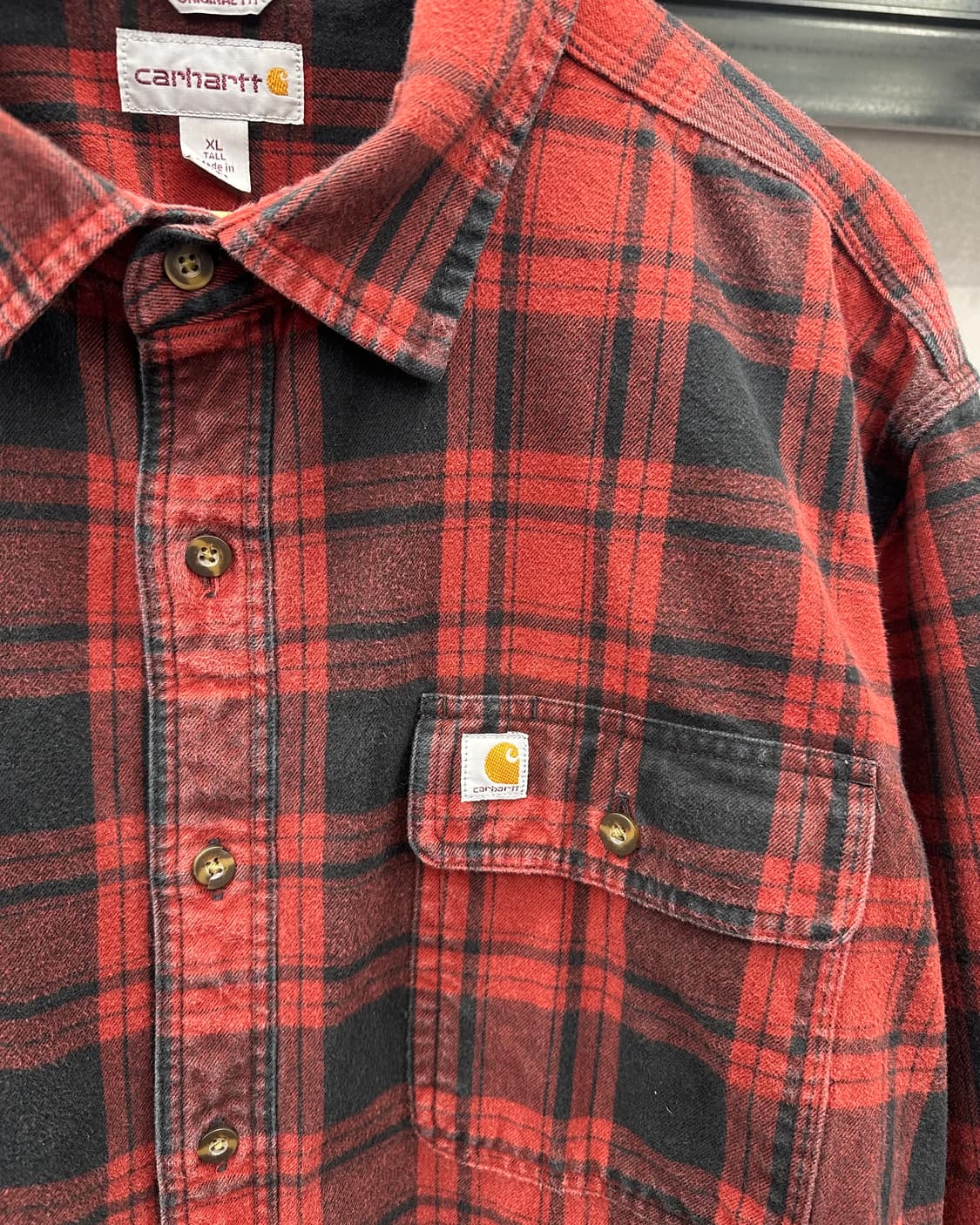 (XL)칼하트 헤비울 체크셔츠-M1757 상품이미지2