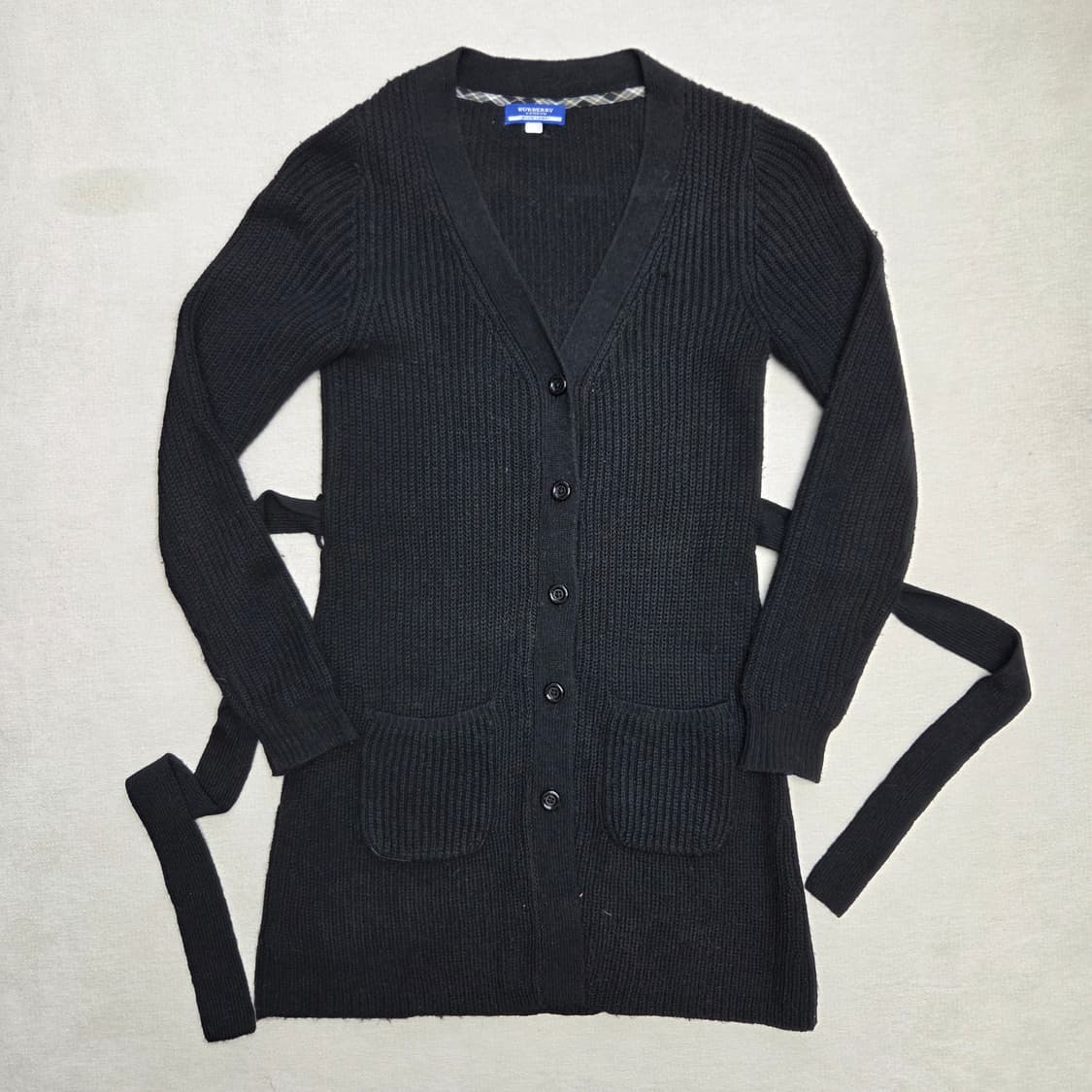 Burberry 버버리 블루라벨 벨티드 롱 가디건 상품이미지1