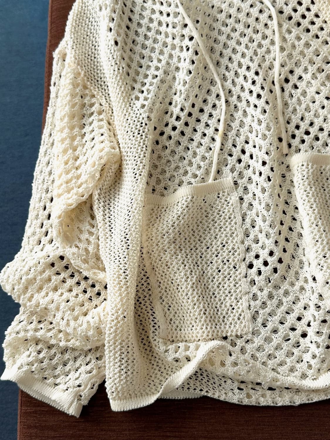 Loose gauge wide silhouette mesh knit 상품이미지3