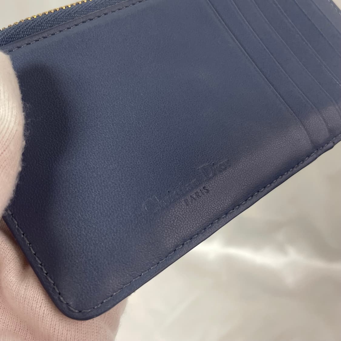 디올 레이디 디올 까나쥬 카드지갑 네이비 상품이미지3