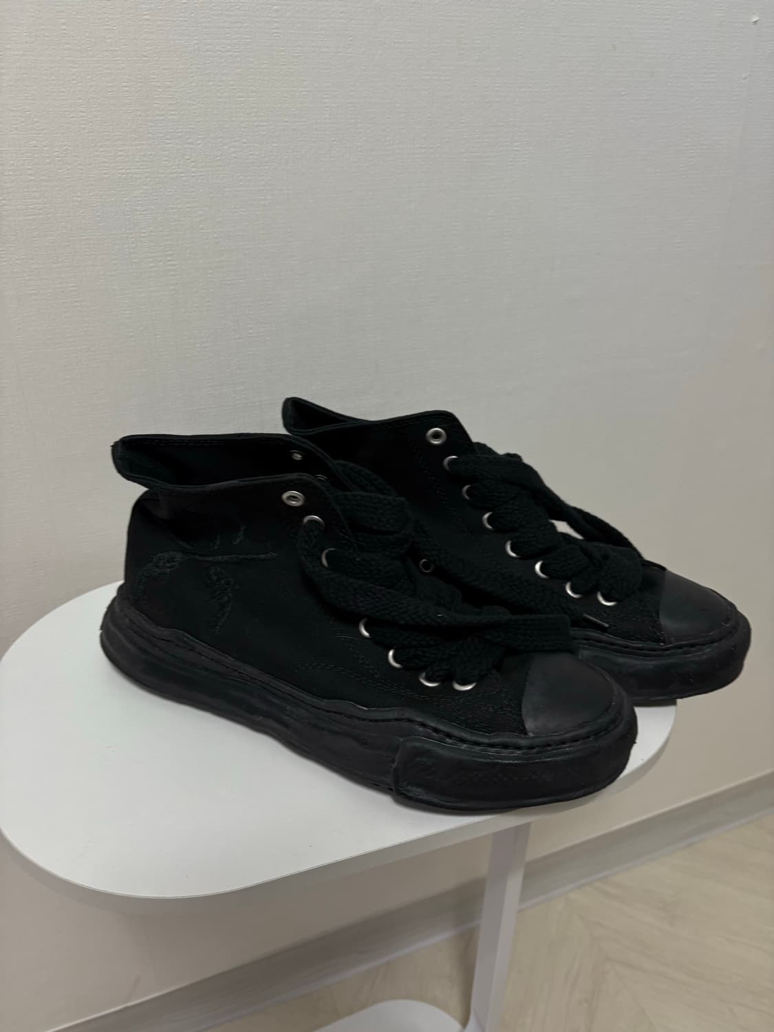 메종 미하라 야스히로 x 마스터마인드 x 로어 피터슨 OG 캔버스 하이 상품이미지5