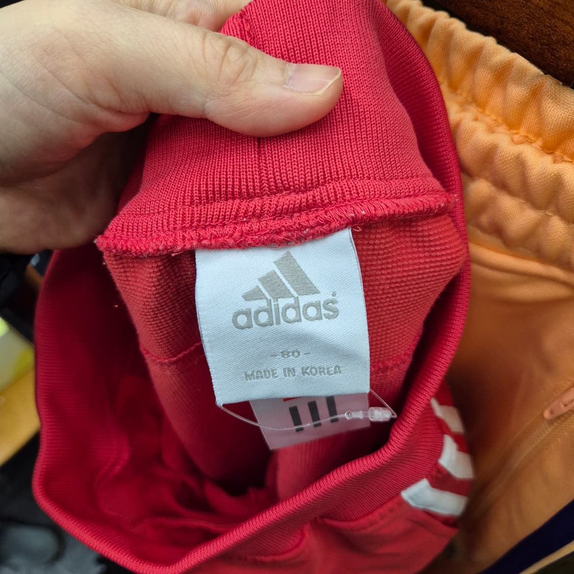 아디다스 삼선 레드 트랙 팬츠 80 상품이미지5