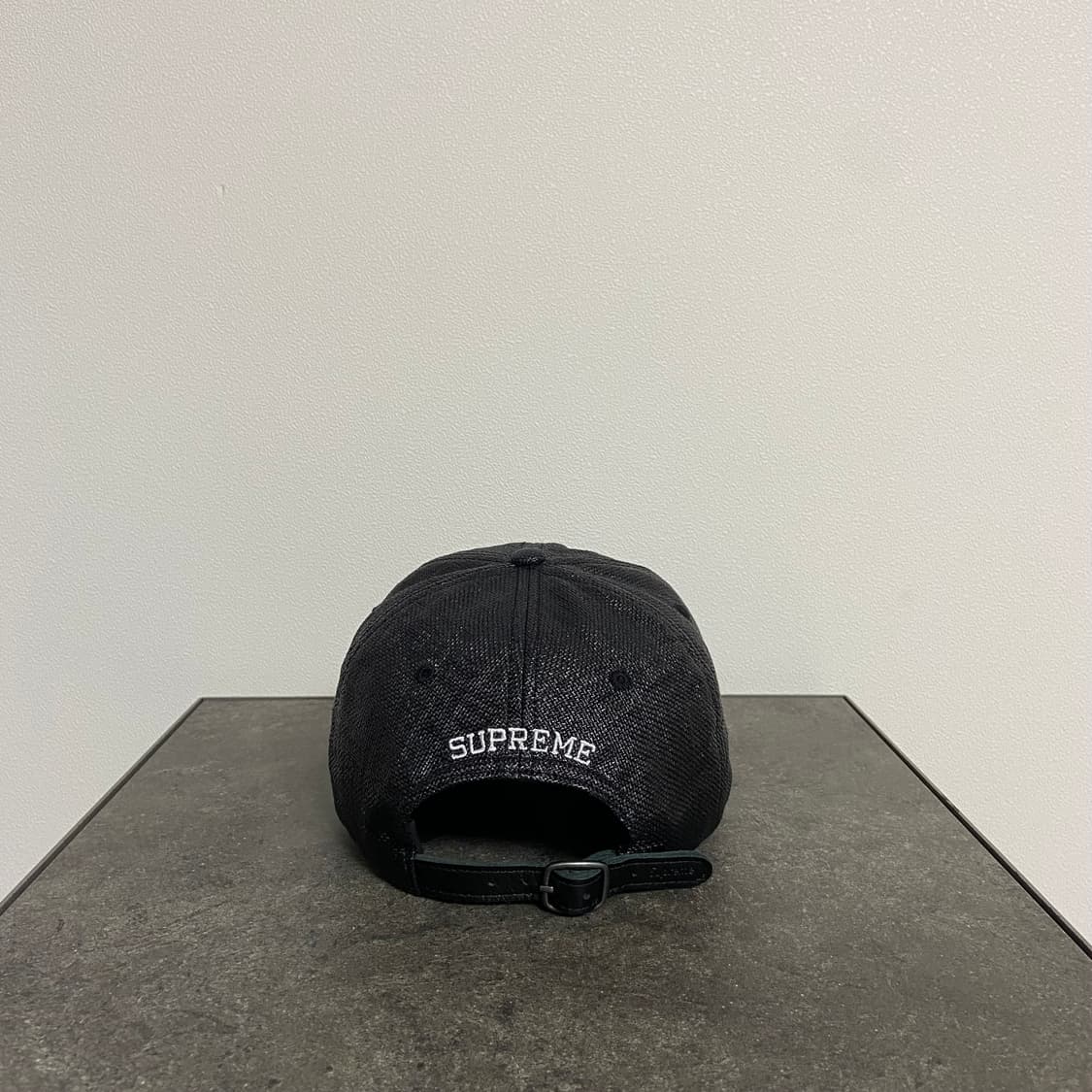 슈프림 라피아 블랙 에스로고 S로고 볼캡 모자 6패널 캡 상품이미지4