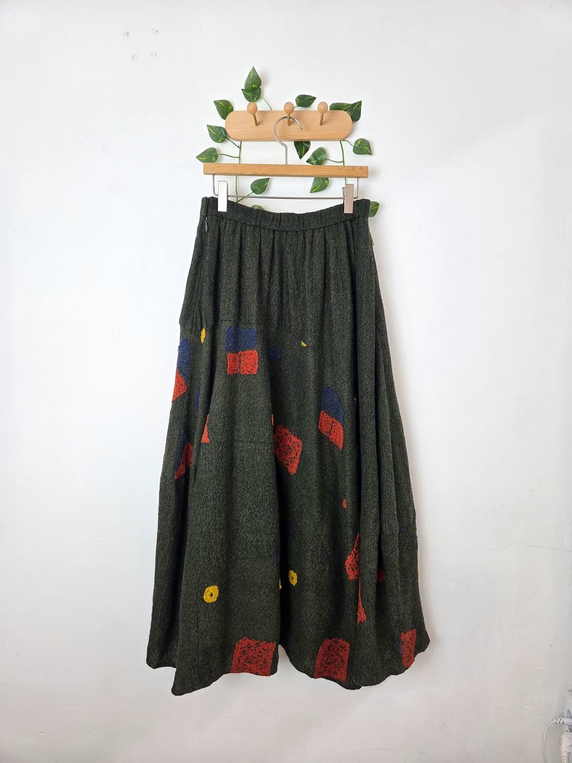 Takashimaya 패턴 울니트 롱스커트 상품이미지5