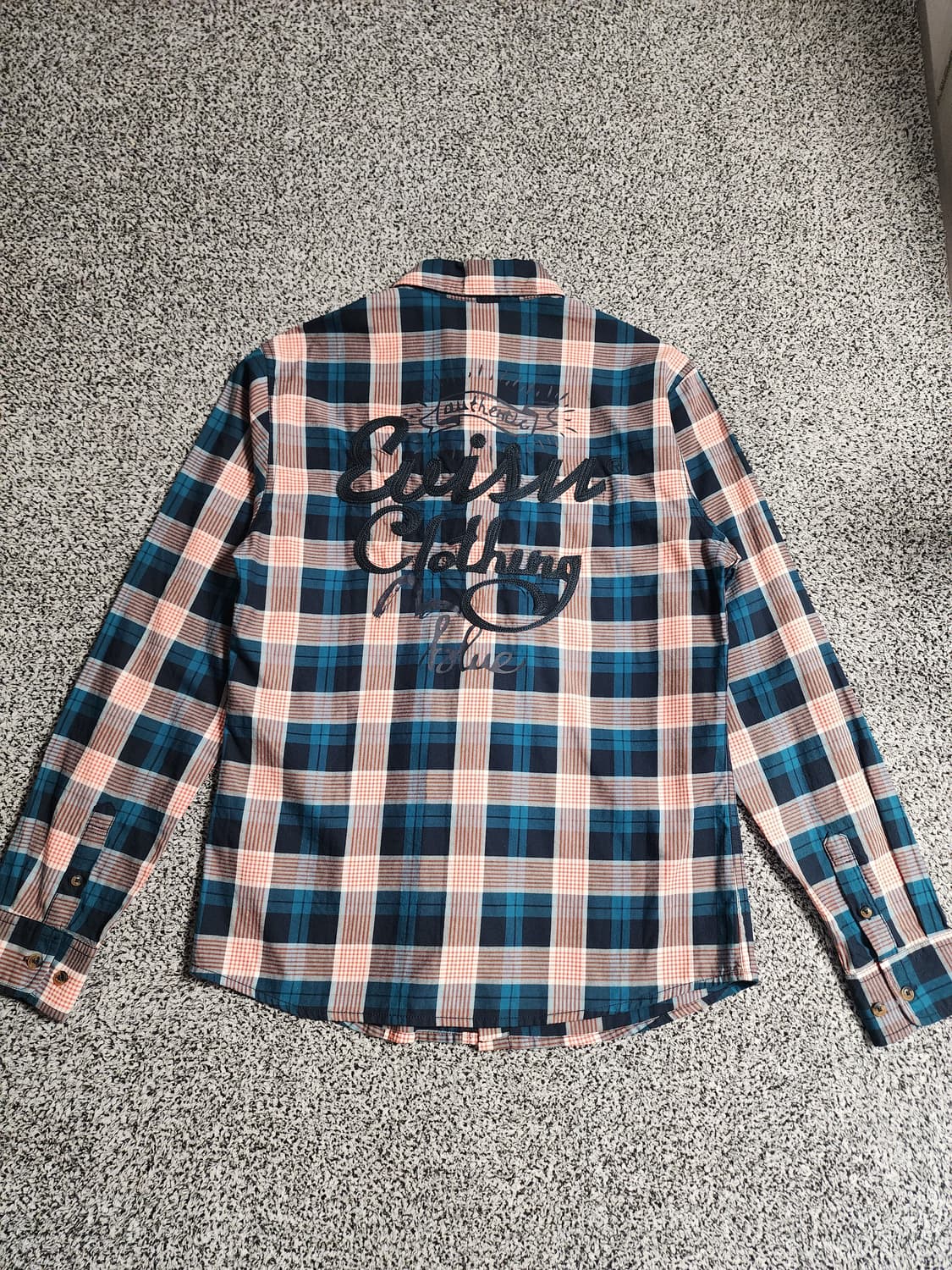 에비수 자수로고 면체크셔츠 상품이미지5